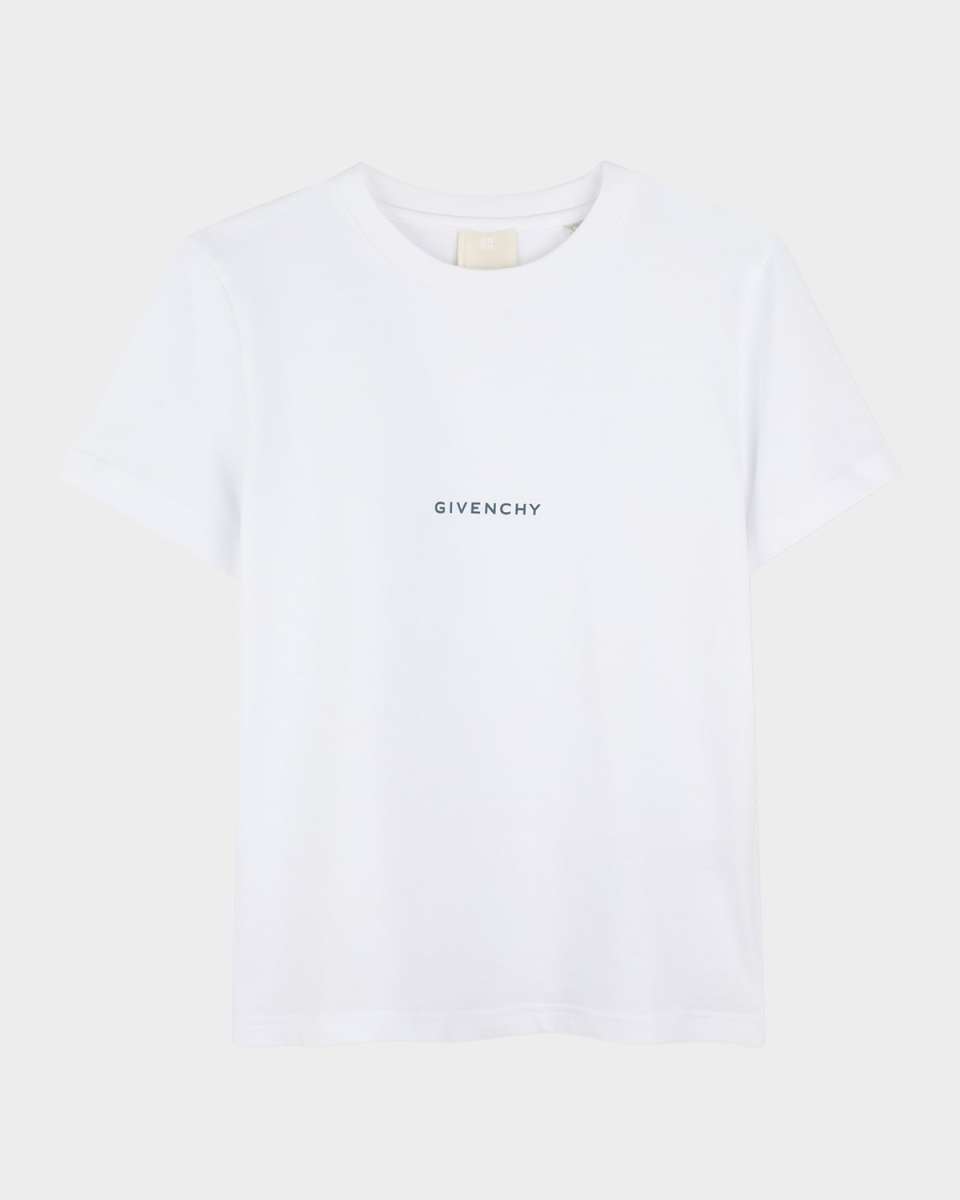 Boy's Contrast Logo-Print T-Shirt, Size 8-14